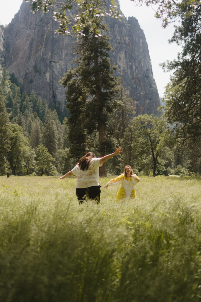 Swinging Bridge Yosemite Wedding