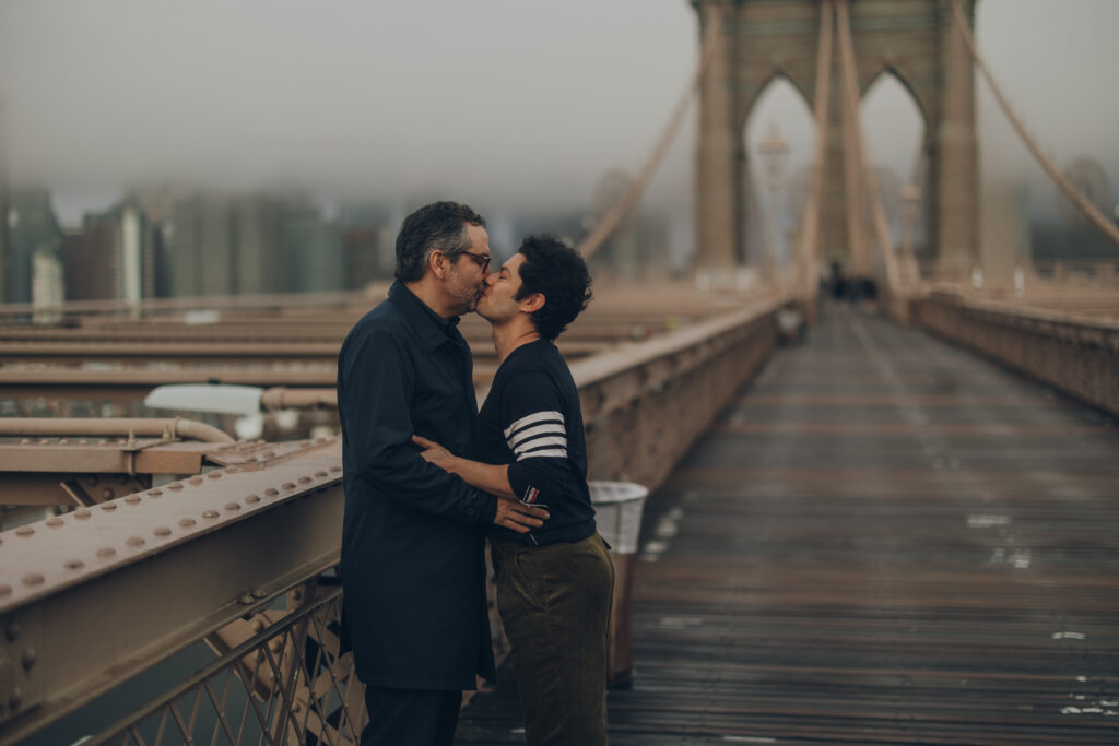 Brooklyn Bridge Sunrise Engagement Photos