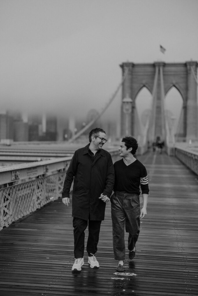 Brooklyn Bridge Sunrise Engagement Photos