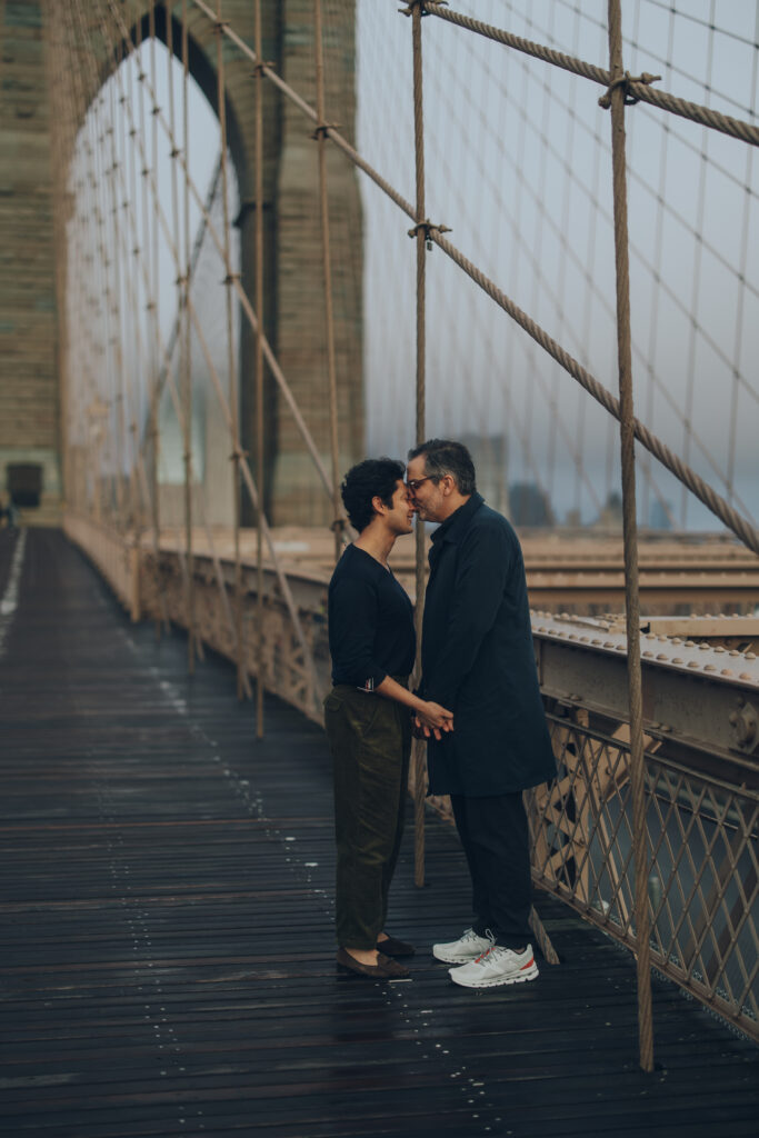 Brooklyn Bridge Sunrise Engagement Photos