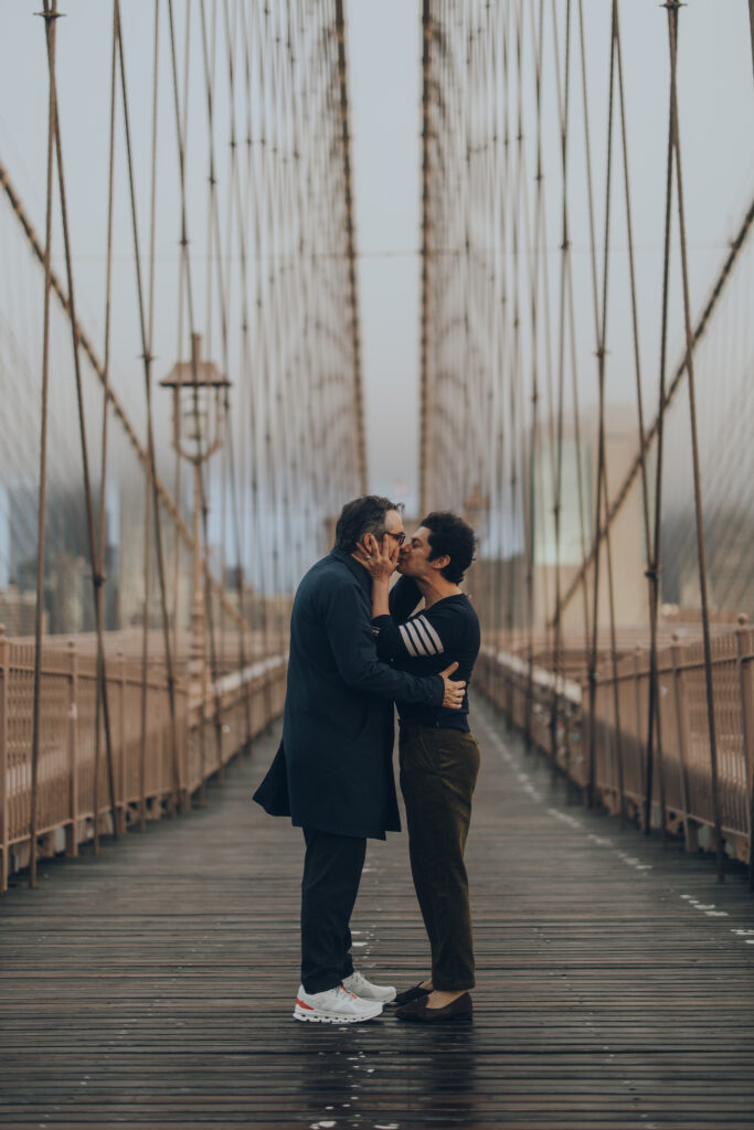 Brooklyn Bridge Sunrise Engagement Photos