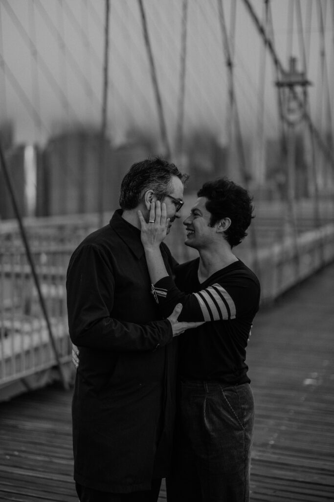 Brooklyn Bridge Sunrise Engagement Photos