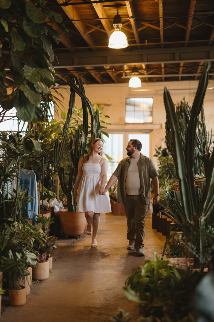 Plant store engagement session