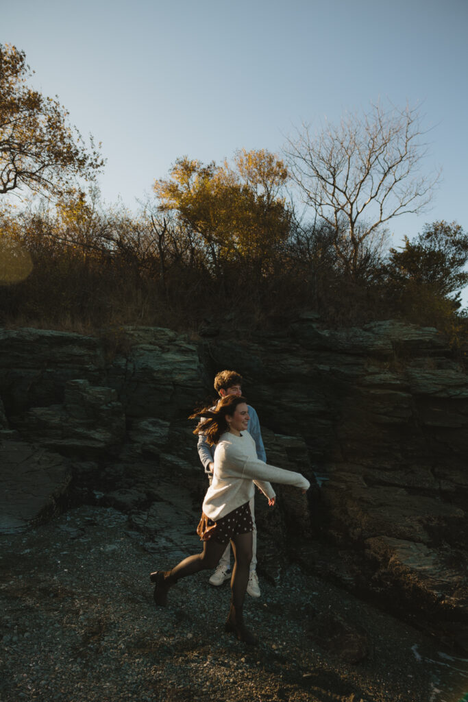 Newport RI Engagement Session | Castle Hill Inn