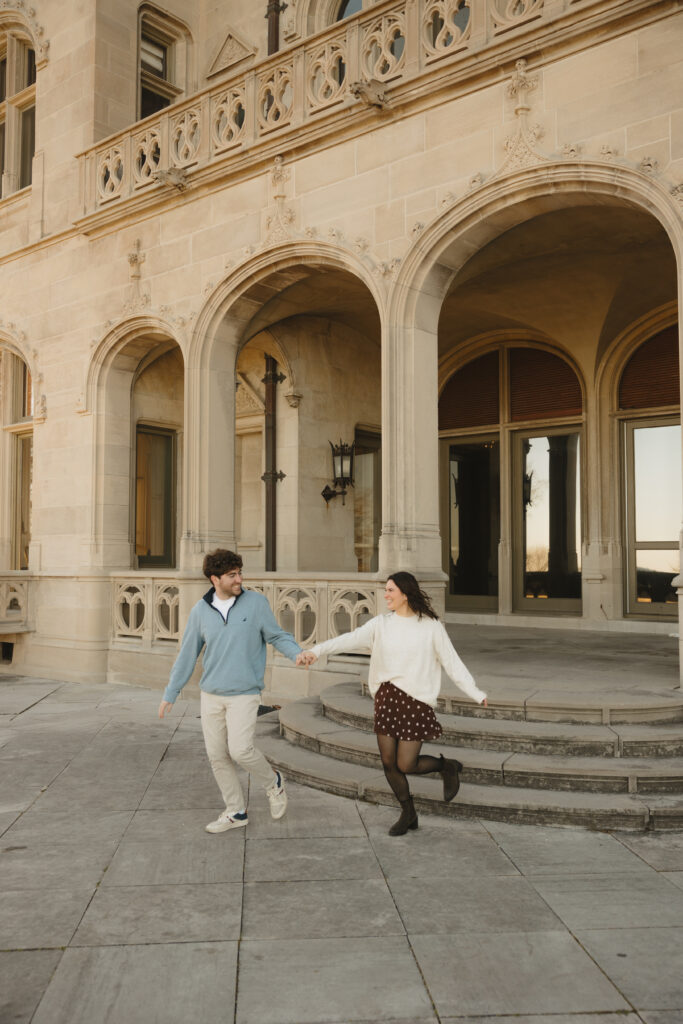 Newport RI Engagement Session | Ochre Court