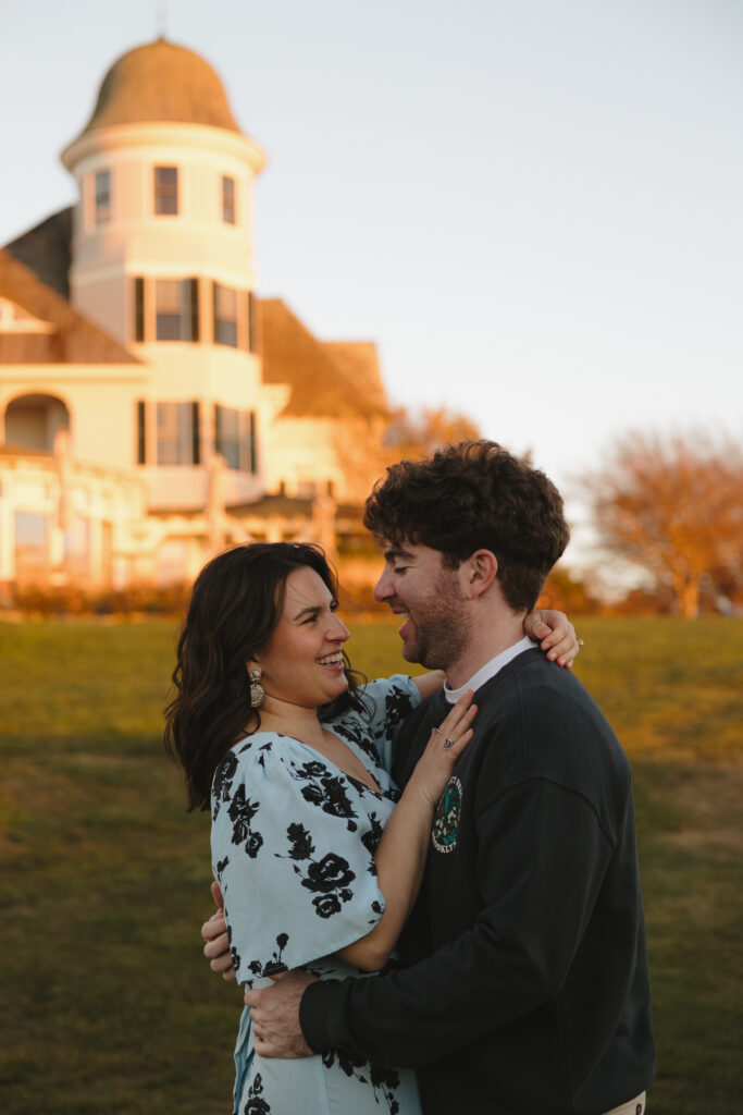 Newport RI Engagement Session | Castle Hill Inn