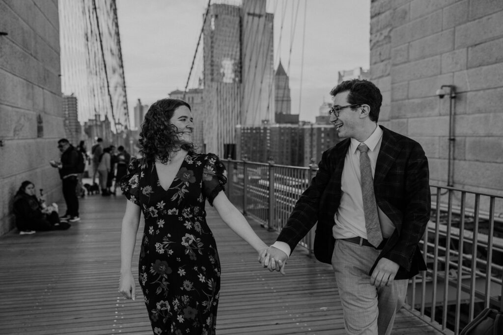 Sunset Brooklyn Bridge Engagement