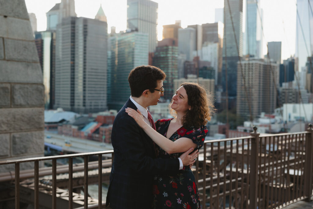 Sunset Brooklyn Bridge Engagement