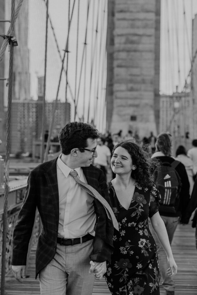 Sunset Brooklyn Bridge Engagement