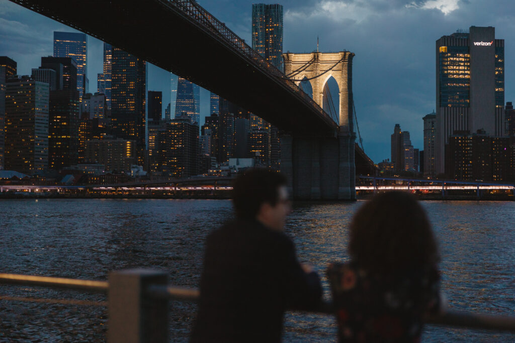 Sunset Brooklyn Bridge Engagement