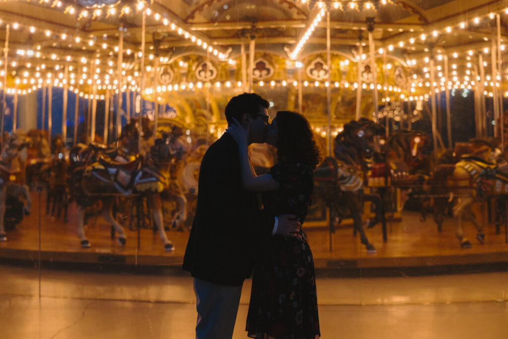 Jane's Carousel Engagement Photos