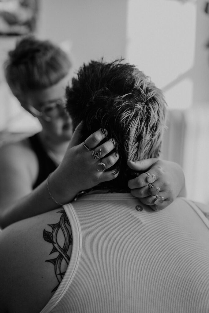 Queer couples boudoir photography