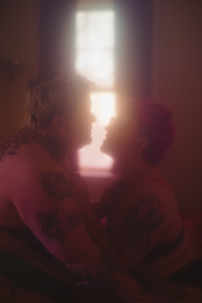 Queer couples boudoir photography