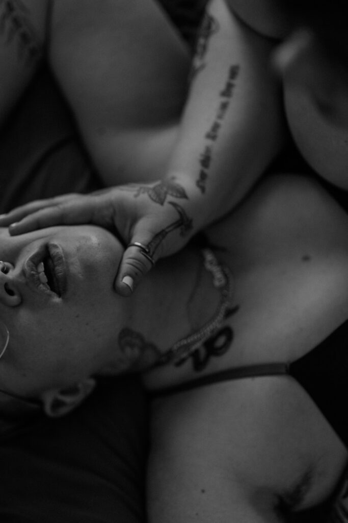 Queer couples boudoir photography