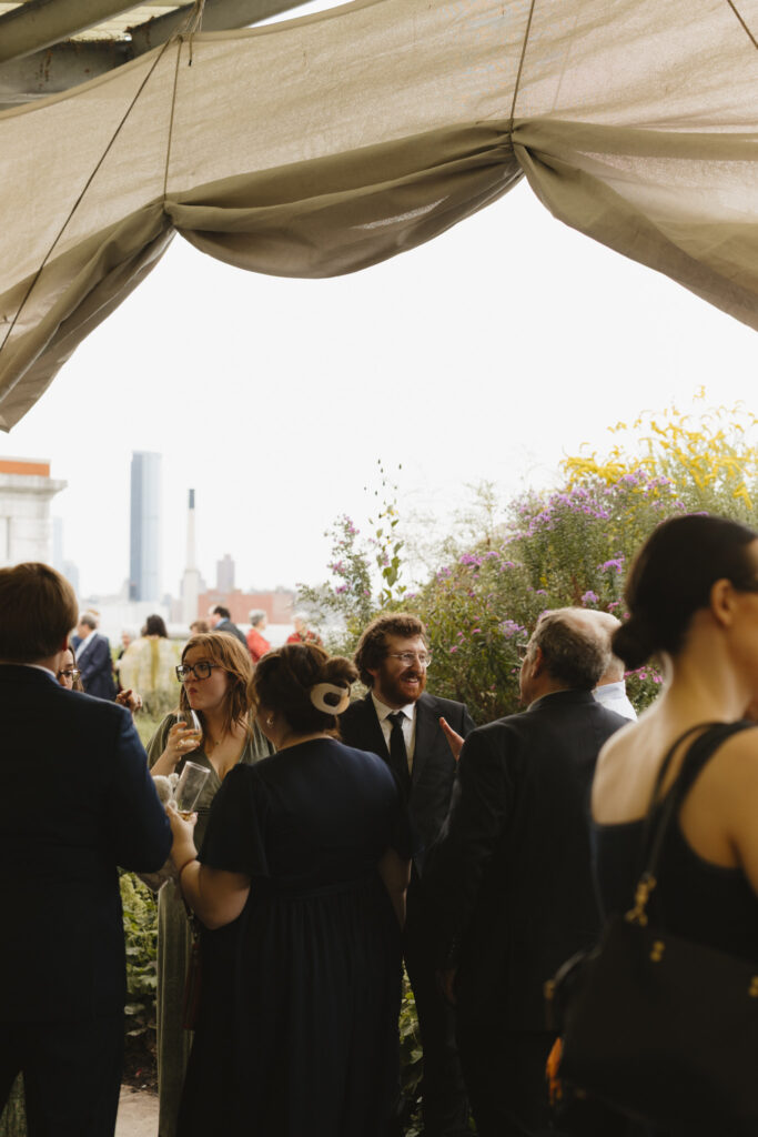 Brooklyn Grange Rooftop Farm Jewish Wedding // Queer Wedding Photographer