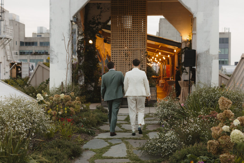 Brooklyn Grange Rooftop Farm Jewish Wedding // Queer Wedding Photographer