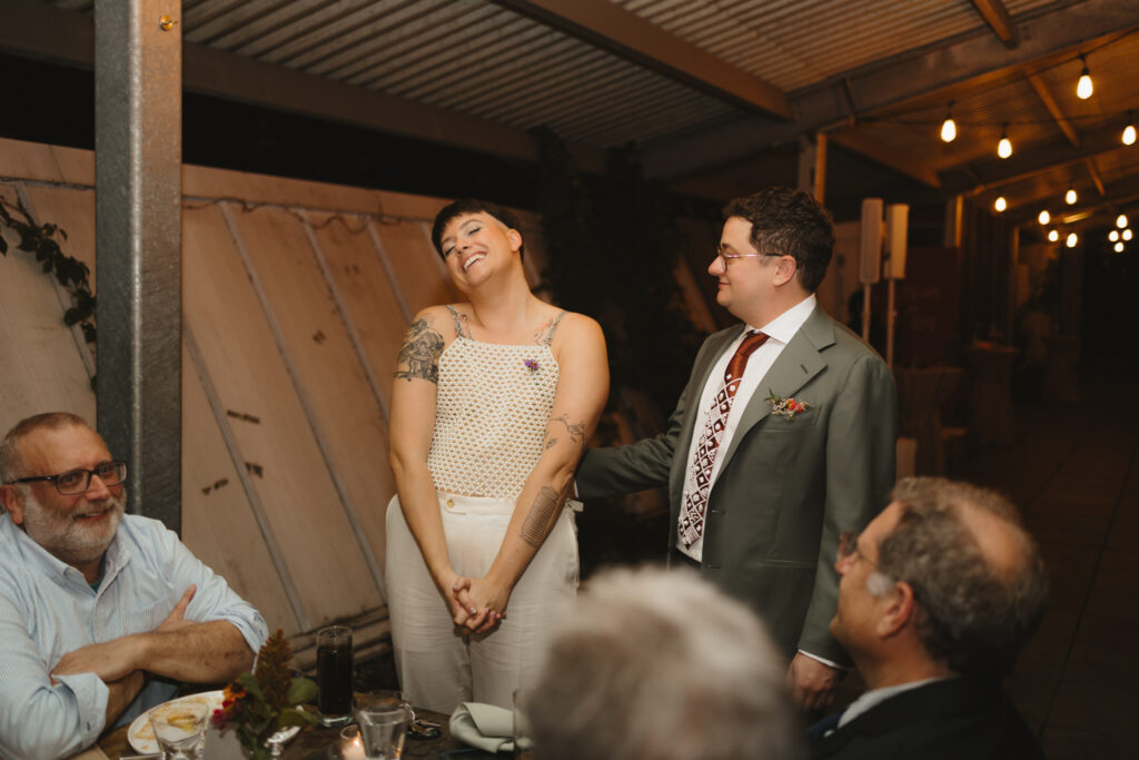 Brooklyn Grange Rooftop Farm Jewish Wedding // Queer Wedding Photographer